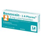 Benzocain-1A Pharma 8mg Lutschpastille (20 stk)