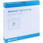 Biatain Alginate Ag Kompressen 10x10cm mit Silber, 10 ST