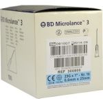 BD MICROLANCE 23G KAN 1, 100 ST