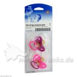 Beruhigungssauger Kirsch Latex 0-6M bicolor-pink, 2 ST