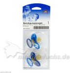 Beruhigungssauger Kirsch Latex 0-6M bicolor blau, 2 ST