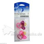 Beruhigungssauger Kirsch Latex 6-18M bicolor-pink, 2 ST