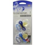 Beruhigungssauger Kirsch Latex 6-18M bicolor-blau, 2 ST
