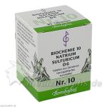 Biochemie 10 Natrium sulfuricum D 6, 80 ST