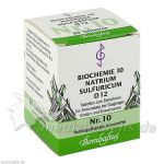 Biochemie 10 Natrium sulfuricum D 12, 80 ST
