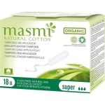 Bio Tampons Super 100% Bio Baumwolle MASMI, 18 ST