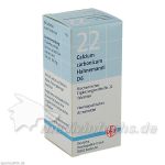 BIOCHEMIE DHU 22 CALCIUM CARBONICUM HAHNEMANNI D 6, 80 ST