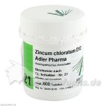 Biochemie Adler 21 Zincum Chloratum D12 Adler Phar, 400 ST