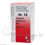 Biochemie 12 Calcium sulfuricum D6, 200 ST
