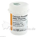 Biochemie Adler 1 Calcium fluoratum D12 Adler Phar, 200 ST